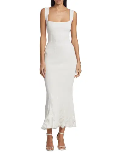 GALVAN LONDON Women's Atalanta Sleeveless Beaded Maxi-Dress - Pearl - Size XL | Thumbnail 3 GALVAN LONDON Women's Atalanta Sleeveless Beaded Maxi-Dress - Pearl - Size XL | Thumbnail 3