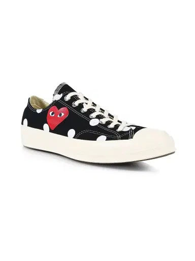 Comme des Garçons PLAY CdG Play x Converse Men's Polka Dot Low-Top Sneakers | Thumbnail 2 Comme des Garçons PLAY CdG Play x Converse Men's Polka Dot Low-Top Sneakers | Thumbnail 2