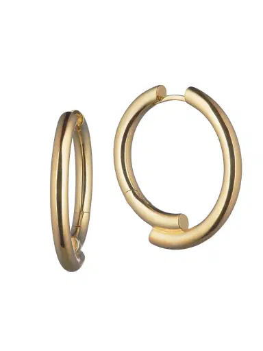Otiumberg Women's Chaos 14K-Yellow-Gold Vermeil Hoop Earrings - Yellow Gold | Thumbnail 2 Otiumberg Women's Chaos 14K-Yellow-Gold Vermeil Hoop Earrings - Yellow Gold | Thumbnail 2