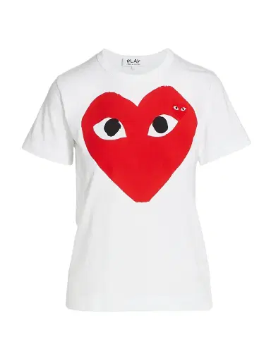 Comme des Garçons PLAY Women's Large Heart T-Shirt - White - Size Large | Thumbnail 1 Comme des Garçons PLAY Women's Large Heart T-Shirt - White - Size Large | Thumbnail 1
