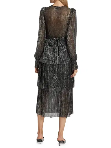 Sabina Musáyev Women's Marais Sequin Knit Midi-Dress - Black - Size XS | Thumbnail 5 Sabina Musáyev Women's Marais Sequin Knit Midi-Dress - Black - Size XS | Thumbnail 5