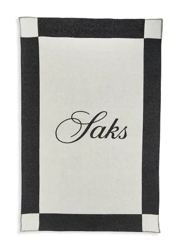 Saks Fifth Avenue COLLECTION Logo Wool Blanket - Lion Combo | Thumbnail 2 Saks Fifth Avenue COLLECTION Logo Wool Blanket - Lion Combo | Thumbnail 2