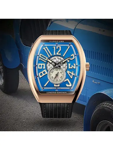 Franck Muller Men's Vanguard Yachting Goldtone Stainless Steel & Rubber Strap Watch | Thumbnail 3 Franck Muller Men's Vanguard Yachting Goldtone Stainless Steel & Rubber Strap Watch | Thumbnail 3