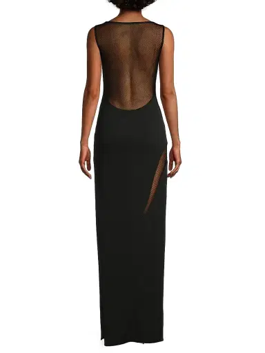 Katie May Women's Mesquite Mesh-Insert Column Gown - Black | Thumbnail 5 Katie May Women's Mesquite Mesh-Insert Column Gown - Black | Thumbnail 5