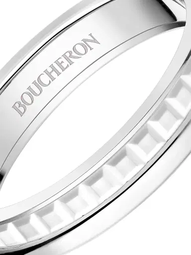 Boucheron Women's Quatre Double White Edition 18K White Gold & PVD Wedding Band - White Gold | Thumbnail 4 Boucheron Women's Quatre Double White Edition 18K White Gold & PVD Wedding Band - White Gold | Thumbnail 4