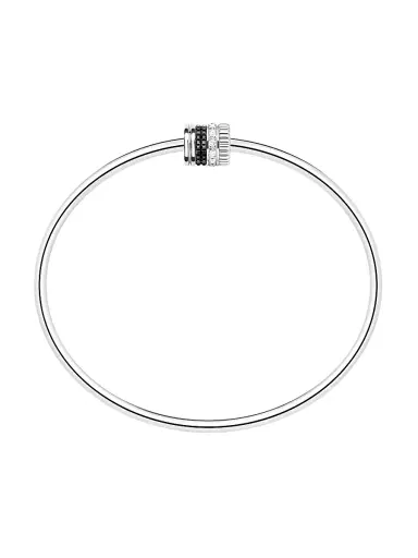 Boucheron Women's Unisex Quatre Black Edition 18K White Gold & 0.13 TCW Diamond & PVD Bangle - White Gold | Thumbnail 3 Boucheron Women's Unisex Quatre Black Edition 18K White Gold & 0.13 TCW Diamond & PVD Bangle - White Gold | Thumbnail 3