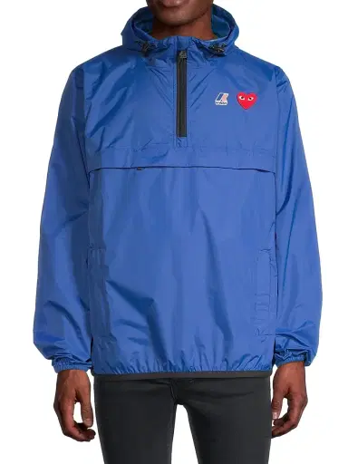 Comme des Garçons PLAY Men K-Way Half-Zip Hoodie | Thumbnail 3 Comme des Garçons PLAY Men K-Way Half-Zip Hoodie | Thumbnail 3