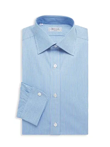 Charvet Men's Striped Dress Shirt | Thumbnail 1 Charvet Men's Striped Dress Shirt | Thumbnail 1