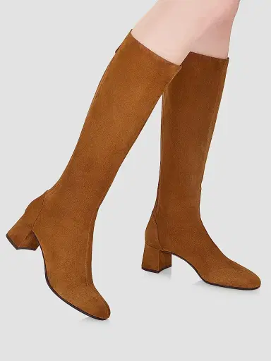 Aquazzura Women's Saint Honore Suede Mid-Calf Boots - Cinnamon | Thumbnail 5 Aquazzura Women's Saint Honore Suede Mid-Calf Boots - Cinnamon | Thumbnail 5