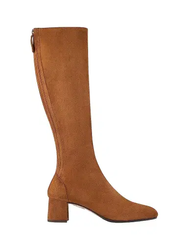 Aquazzura Women's Saint Honore Suede Mid-Calf Boots - Cinnamon | Thumbnail 1 Aquazzura Women's Saint Honore Suede Mid-Calf Boots - Cinnamon | Thumbnail 1