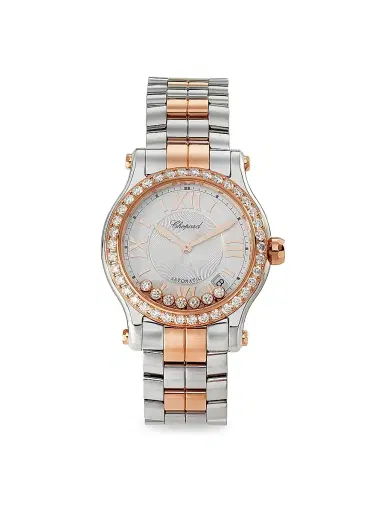 Chopard Women's Happy Sport Stainless Steel, 18K Rose Gold & 2.31 TCW Diamond Bracelet Watch/36MM - Rose Gold | Thumbnail 1 Chopard Women's Happy Sport Stainless Steel, 18K Rose Gold & 2.31 TCW Diamond Bracelet Watch/36MM - Rose Gold | Thumbnail 1