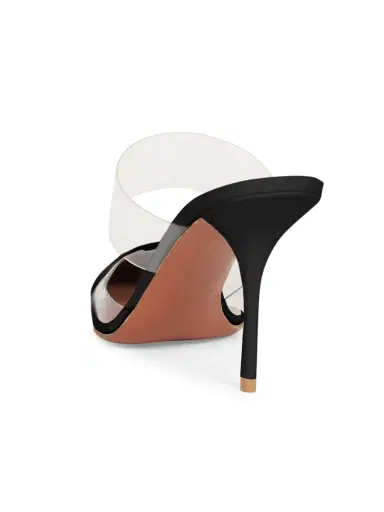 Alaïa Women's Le Coeur 90MM PVC Mules - Noir | Thumbnail 2 Alaïa Women's Le Coeur 90MM PVC Mules - Noir | Thumbnail 2