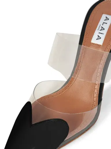 Alaïa Women's Le Coeur 90MM PVC Mules - Noir | Thumbnail 5 Alaïa Women's Le Coeur 90MM PVC Mules - Noir | Thumbnail 5