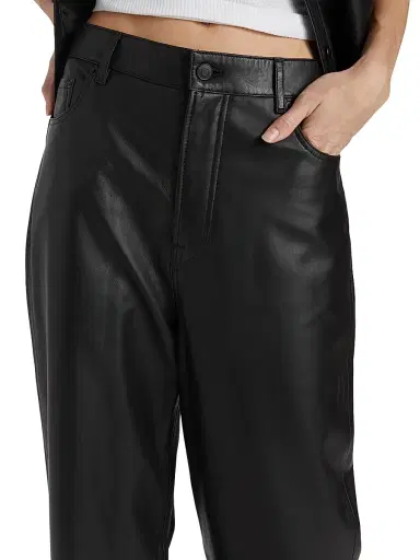 WARDROBE.NYC Women's Leather Wide-Leg Pants - Black | Thumbnail 6 WARDROBE.NYC Women's Leather Wide-Leg Pants - Black | Thumbnail 6