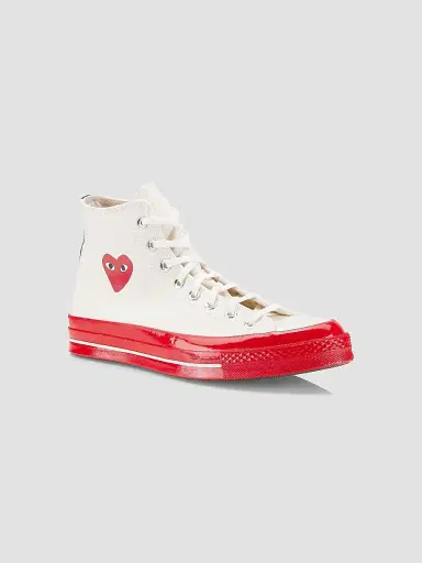 Comme des Garçons PLAY Men's CdG PLAY x Converse Chuck 70 High-Top Sneakers | Thumbnail 2 Comme des Garçons PLAY Men's CdG PLAY x Converse Chuck 70 High-Top Sneakers | Thumbnail 2