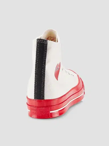 Comme des Garçons PLAY Men's CdG PLAY x Converse Chuck 70 High-Top Sneakers | Thumbnail 3 Comme des Garçons PLAY Men's CdG PLAY x Converse Chuck 70 High-Top Sneakers | Thumbnail 3