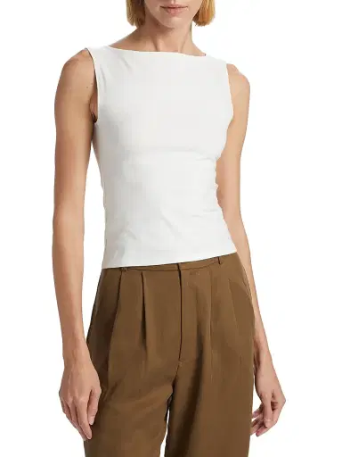 Reformation Women's Dusk Knit Top - Fior Di Latte | Thumbnail 3 Reformation Women's Dusk Knit Top - Fior Di Latte | Thumbnail 3