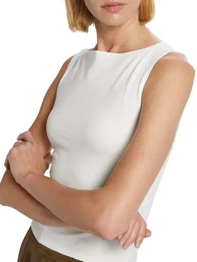 Reformation Women's Dusk Knit Top - Fior Di Latte | Thumbnail 6 Reformation Women's Dusk Knit Top - Fior Di Latte | Thumbnail 6