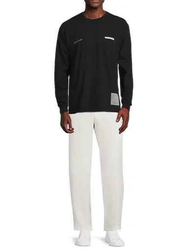 Yohji Yamamoto Men's Neighborhood Long-Sleeve T-Shirt - Black | Thumbnail 2 Yohji Yamamoto Men's Neighborhood Long-Sleeve T-Shirt - Black | Thumbnail 2