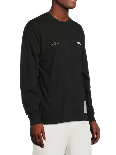 Yohji Yamamoto Men's Neighborhood Long-Sleeve T-Shirt - Black | Thumbnail 4 Yohji Yamamoto Men's Neighborhood Long-Sleeve T-Shirt - Black | Thumbnail 4