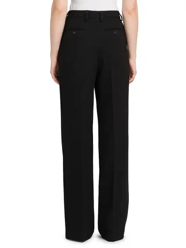 Kiton Women's Crepe Wide-Leg Trousers - Black - Size 8 | Thumbnail 5 Kiton Women's Crepe Wide-Leg Trousers - Black - Size 8 | Thumbnail 5