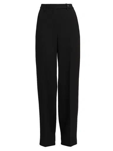 Kiton Women's Crepe Wide-Leg Trousers - Black - Size 8 | Thumbnail 1 Kiton Women's Crepe Wide-Leg Trousers - Black - Size 8 | Thumbnail 1