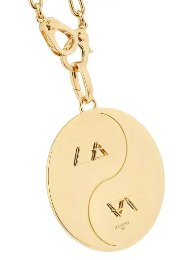Foundrae Women's Balance Two-Tone 18K Gold & 1.03 TCW Diamond Pendant Necklace - Gold | Thumbnail 4 Foundrae Women's Balance Two-Tone 18K Gold & 1.03 TCW Diamond Pendant Necklace - Gold | Thumbnail 4