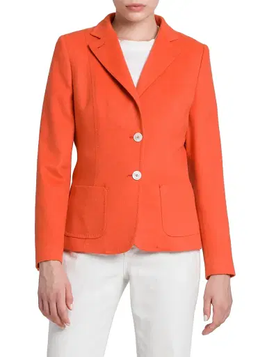 Kiton Women's Cashmere Blazer - Orange - Size 10 | Thumbnail 3 Kiton Women's Cashmere Blazer - Orange - Size 10 | Thumbnail 3
