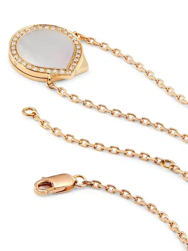 Repossi Women's Antifer 18K Rose Gold, Mother-Of-Pearl & 0.18 TCW Diamond Pendant Necklace - Mother Of Pearl | Thumbnail 3 Repossi Women's Antifer 18K Rose Gold, Mother-Of-Pearl & 0.18 TCW Diamond Pendant Necklace - Mother Of Pearl | Thumbnail 3