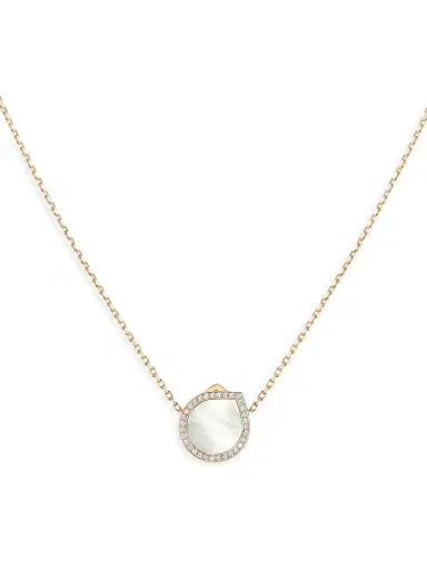 Repossi Women's Antifer 18K Rose Gold, Mother-Of-Pearl & 0.18 TCW Diamond Pendant Necklace - Mother Of Pearl | Thumbnail 1 Repossi Women's Antifer 18K Rose Gold, Mother-Of-Pearl & 0.18 TCW Diamond Pendant Necklace - Mother Of Pearl | Thumbnail 1