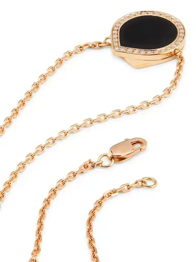 Repossi Women's Antifer 18K Rose Gold, Black Onyx & 0.18 TCW Diamond Pendant Necklace - Onyx | Thumbnail 3 Repossi Women's Antifer 18K Rose Gold, Black Onyx & 0.18 TCW Diamond Pendant Necklace - Onyx | Thumbnail 3