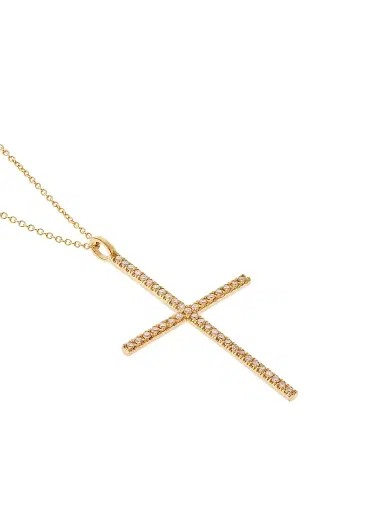Ileana Makri Women's Classic 18K Yellow Gold & Diamond Cross Pendant Necklace - Yellow Gold | Thumbnail 2 Ileana Makri Women's Classic 18K Yellow Gold & Diamond Cross Pendant Necklace - Yellow Gold | Thumbnail 2