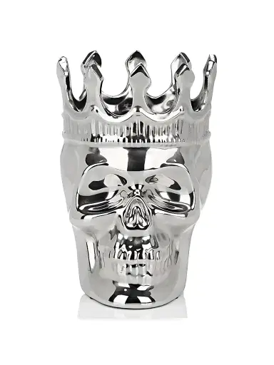 Thompson Ferrier Thé Aroma Silver Maximilien Skull Candle | Thumbnail 1 Thompson Ferrier Thé Aroma Silver Maximilien Skull Candle | Thumbnail 1