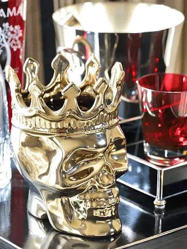 Thompson Ferrier Wood Charnel Gold Bonaparte Skull Candle - Wood Charnel | Thumbnail 3 Thompson Ferrier Wood Charnel Gold Bonaparte Skull Candle - Wood Charnel | Thumbnail 3