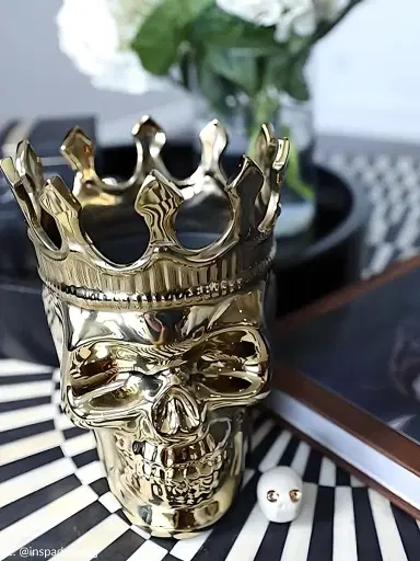 Thompson Ferrier Wood Charnel Gold Bonaparte Skull Candle - Wood Charnel | Thumbnail 4 Thompson Ferrier Wood Charnel Gold Bonaparte Skull Candle - Wood Charnel | Thumbnail 4