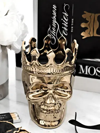 Thompson Ferrier Wood Charnel Gold Bonaparte Skull Candle - Wood Charnel | Thumbnail 6 Thompson Ferrier Wood Charnel Gold Bonaparte Skull Candle - Wood Charnel | Thumbnail 6
