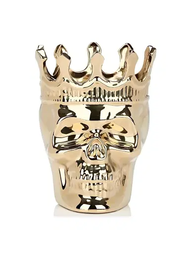 Thompson Ferrier Wood Charnel Gold Bonaparte Skull Candle - Wood Charnel | Thumbnail 1 Thompson Ferrier Wood Charnel Gold Bonaparte Skull Candle - Wood Charnel | Thumbnail 1