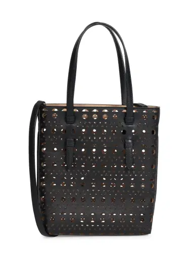 Alaïa Women's Mina Perforated Leather Tote Bag - Noir | Thumbnail 4 Alaïa Women's Mina Perforated Leather Tote Bag - Noir | Thumbnail 4