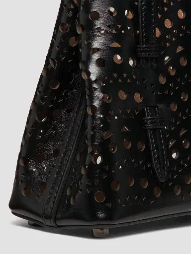 Alaïa Women's Mina 16 Perforated Leather Top Handle Bag - Noir | Thumbnail 5 Alaïa Women's Mina 16 Perforated Leather Top Handle Bag - Noir | Thumbnail 5