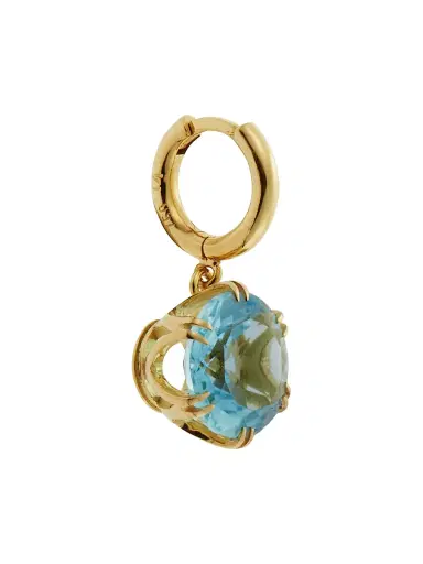 Ileana Makri Women's Crown 18K Yellow Gold & Gemstone Drop Earrings - Blue Topaz | Thumbnail 2 Ileana Makri Women's Crown 18K Yellow Gold & Gemstone Drop Earrings - Blue Topaz | Thumbnail 2