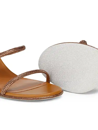 René Caovilla Women's Cleo 75MM Satin Sandals | Thumbnail 6 René Caovilla Women's Cleo 75MM Satin Sandals | Thumbnail 6