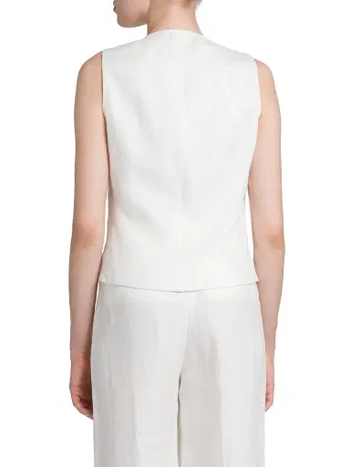 Kiton Women's Tailored Button-Front Vest | Thumbnail 5 Kiton Women's Tailored Button-Front Vest | Thumbnail 5