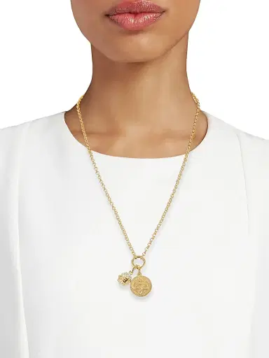 Foundrae Women's Wholeness & Internal Compass 18K Yellow Gold & 0.23 TCW Diamond Belcher Chain Necklace - Yellow Gold | Thumbnail 2 Foundrae Women's Wholeness & Internal Compass 18K Yellow Gold & 0.23 TCW Diamond Belcher Chain Necklace - Yellow Gold | Thumbnail 2