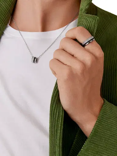 Boucheron Women's Unisex Quatre Black Edition 18K White Gold, 0.24 TCW Diamond & PVD Pendant Necklace - White Gold | Thumbnail 2 Boucheron Women's Unisex Quatre Black Edition 18K White Gold, 0.24 TCW Diamond & PVD Pendant Necklace - White Gold | Thumbnail 2