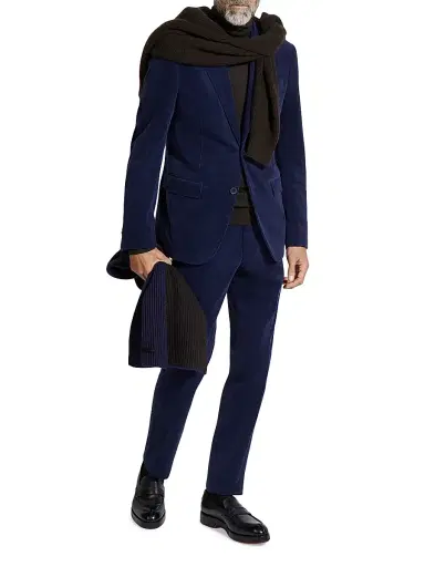 ZEGNA Men's Cashco Pants - Ink Blue | Thumbnail 2 ZEGNA Men's Cashco Pants - Ink Blue | Thumbnail 2