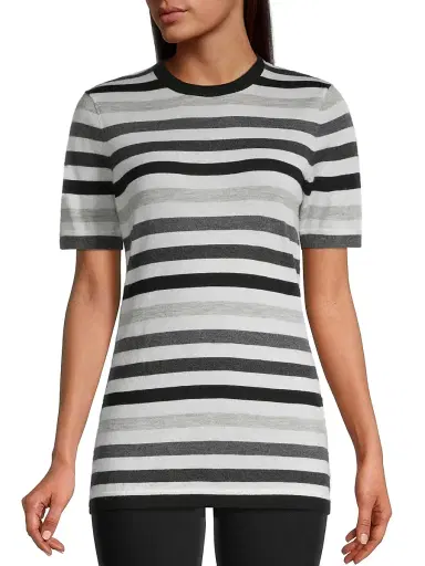 Hudson's Bay Company Women's Striped Cashmere Sweater | Thumbnail 1 Hudson's Bay Company Women's Striped Cashmere Sweater | Thumbnail 1