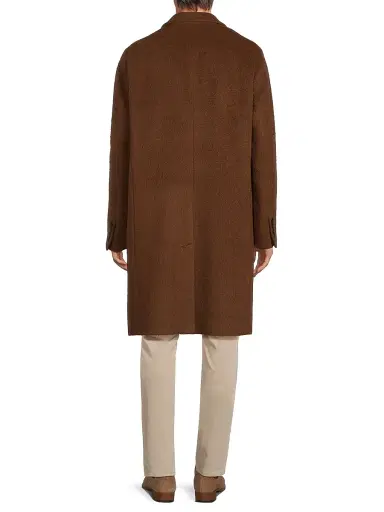 Cardinal Of Canada Men's Mercury Wool-Alpaca-Mohair Coat - Rosewood | Thumbnail 5 Cardinal Of Canada Men's Mercury Wool-Alpaca-Mohair Coat - Rosewood | Thumbnail 5
