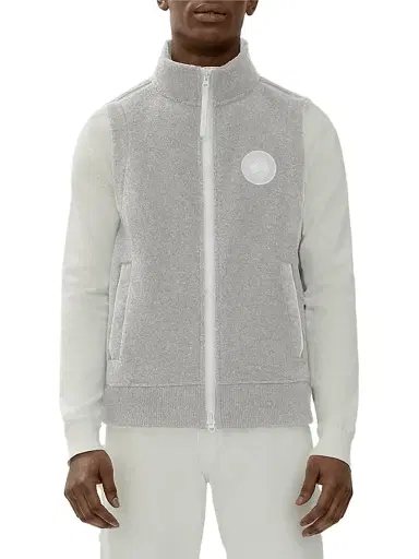Canada Goose Men's Humannature Mersey Fleece Vest - Greige | Thumbnail 2 Canada Goose Men's Humannature Mersey Fleece Vest - Greige | Thumbnail 2