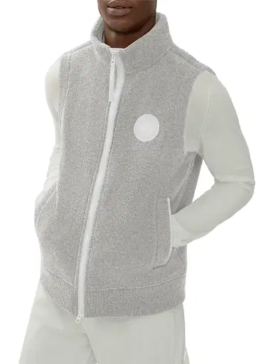 Canada Goose Men's Humannature Mersey Fleece Vest - Greige | Thumbnail 3 Canada Goose Men's Humannature Mersey Fleece Vest - Greige | Thumbnail 3