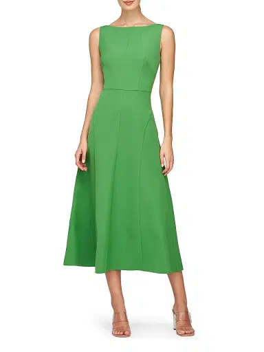 Kay Unger Women's Amari Crêpe Cocktail Dress - Lush Green | Thumbnail 2 Kay Unger Women's Amari Crêpe Cocktail Dress - Lush Green | Thumbnail 2